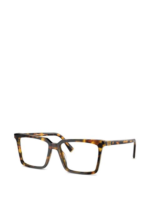 Miu Miu Eyewear square-frame glasses - Brown - zdjęcie produktu nr 2