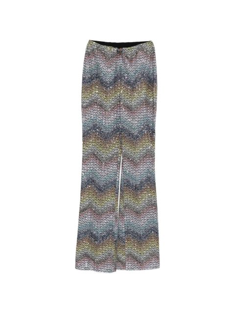 Missoni Sequined flared trousers - Blue - zdjęcie produktu nr 1