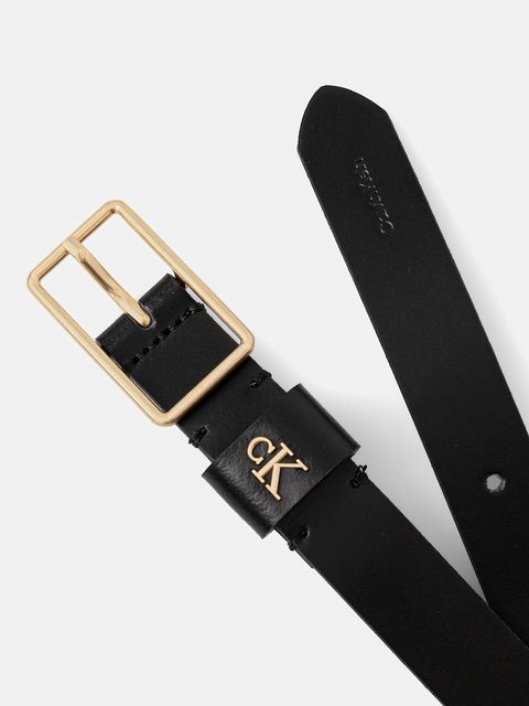 Calvin Klein pasek skórzany damski kolor czarny LV04F7050G - zdjęcie produktu nr 2