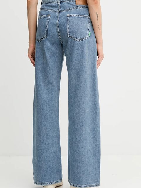 United Colors of Benetton jeansy damskie kolor niebieski 43UNDE02B