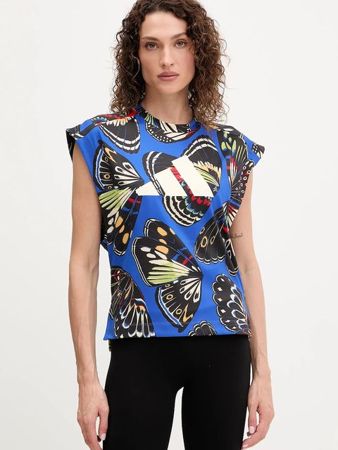 adidas Performance top treningowy x Farm Rio kolor niebieski KB5566 - zdjęcie produktu nr 1