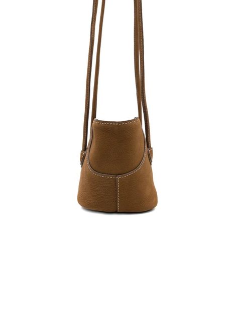 Marge Sherwood topstitch shopper shoulder bag - Brown