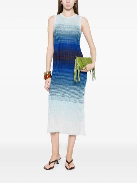 Maje striped midi dress - Blue - zdjęcie produktu nr 2