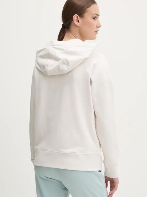 Dkny bluza damska kolor beżowy z kapturem gładka DP5J9510 - zdjęcie produktu nr 2