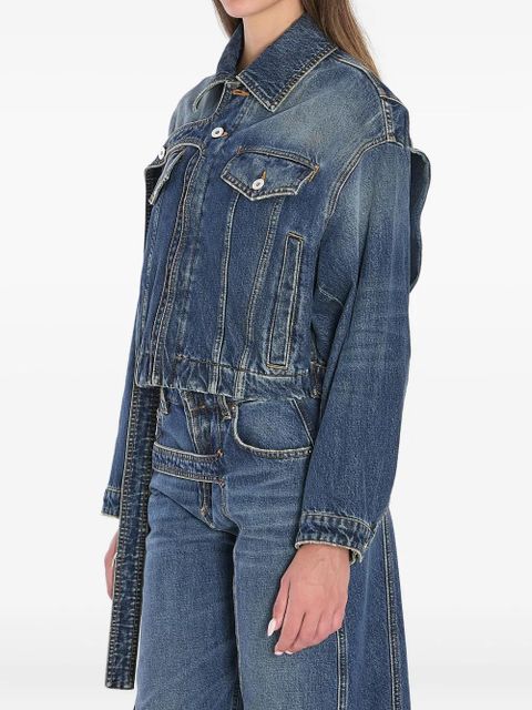 Jean Paul Gaultier Strap denim jacket - Blue