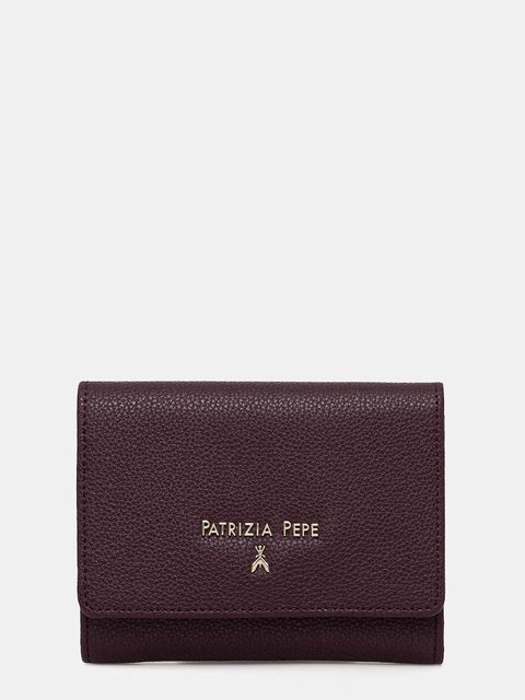 Patrizia Pepe portfel skórzany damski kolor fioletowy CQ7081 L001 - zdjęcie produktu nr 1