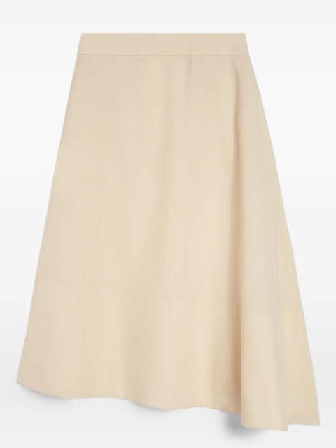 Jil Sander wool asymmetric skirt - Neutrals - zdjęcie produktu nr 1