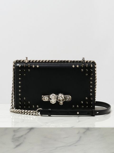 ALEXANDER MCQUEEN - Skórzana torebka z ćwiekami