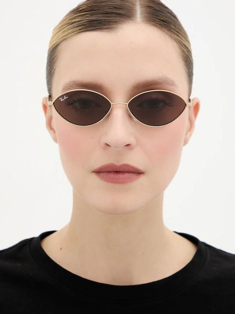 Ray-Ban okulary przeciwsłoneczne kolor złoty 0RB3757