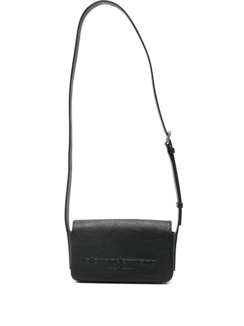 Alexander Wang embossed-logo cross body bag - Black