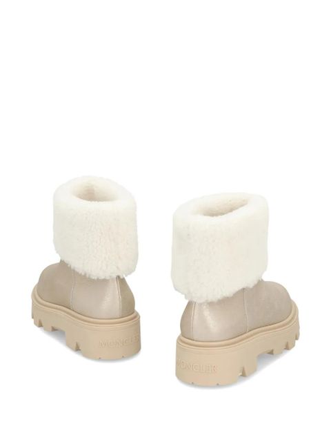 Moncler Aurea shearling boots - Neutrals