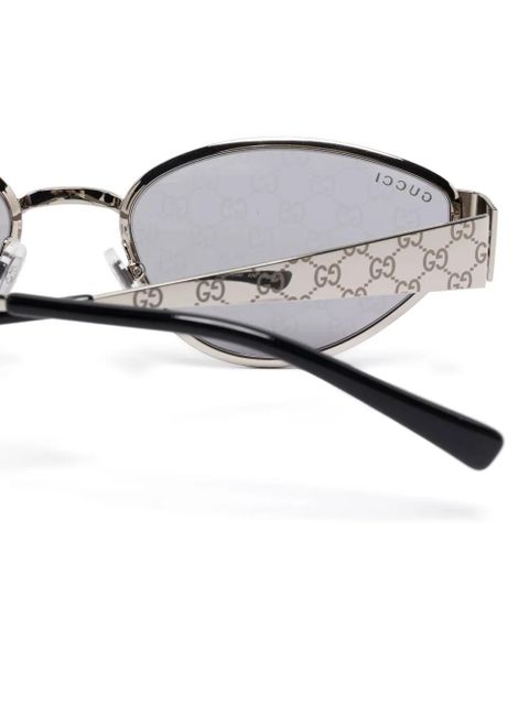 Gucci Eyewear cat eye-frame sunglasses - Silver - zdjęcie produktu nr 2