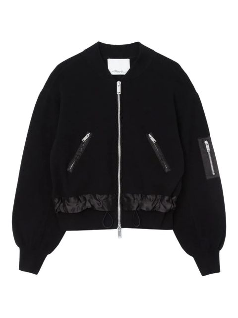 3.1 Phillip Lim zip-fastening balloon-sleeve jacket - Black - zdjęcie produktu nr 1