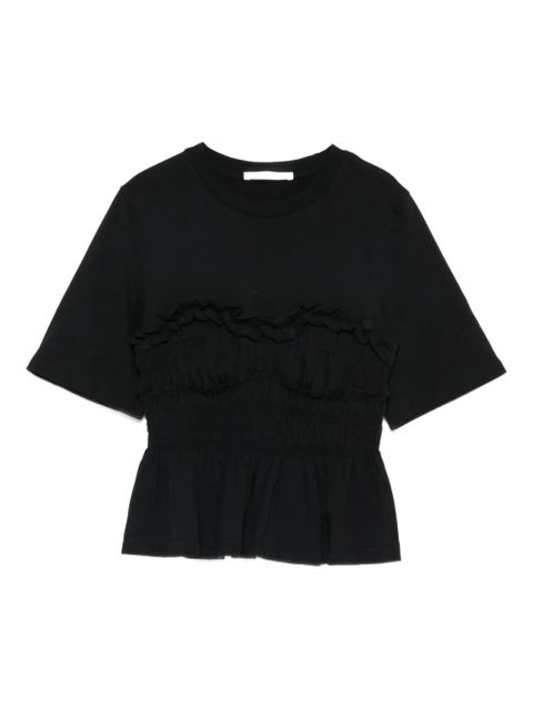 Cecilie Bahnsen ruffled top - Black - zdjęcie produktu nr 1