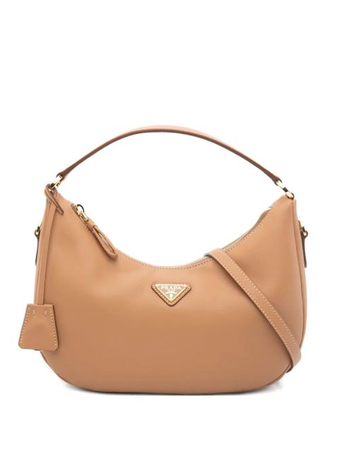 Prada logo-plaque shoulder bag - Neutrals - zdjęcie produktu nr 1