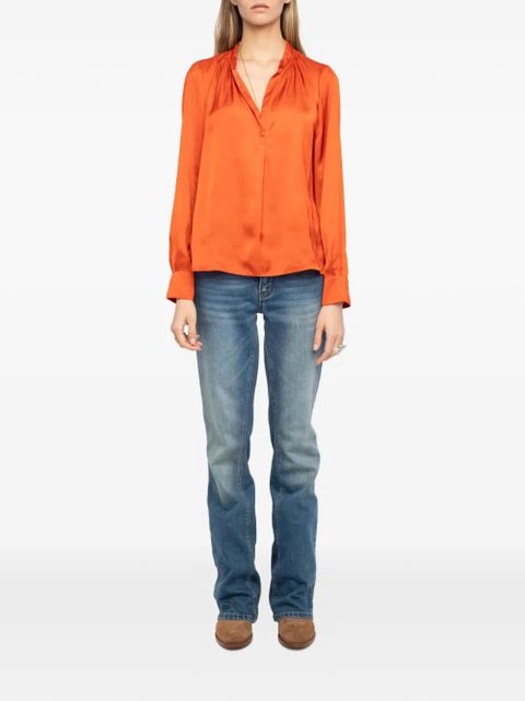 Zadig&Voltaire Tink satin blouse - Orange - zdjęcie produktu nr 2