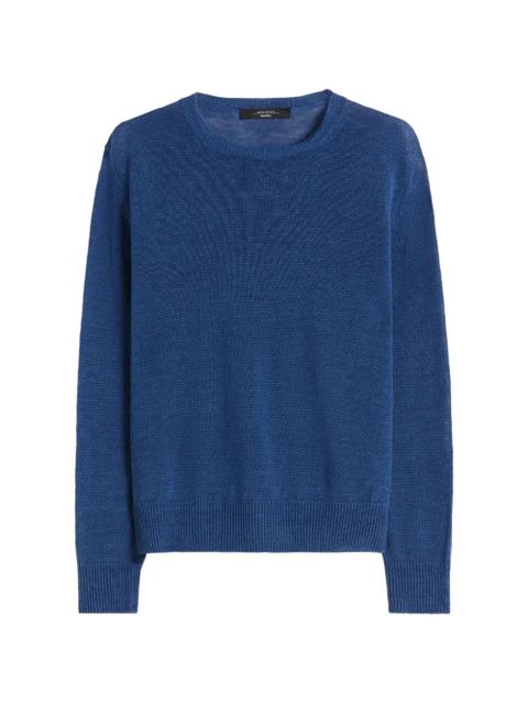 Weekend Max Mara crewneck knitted top - Blue - zdjęcie produktu nr 1