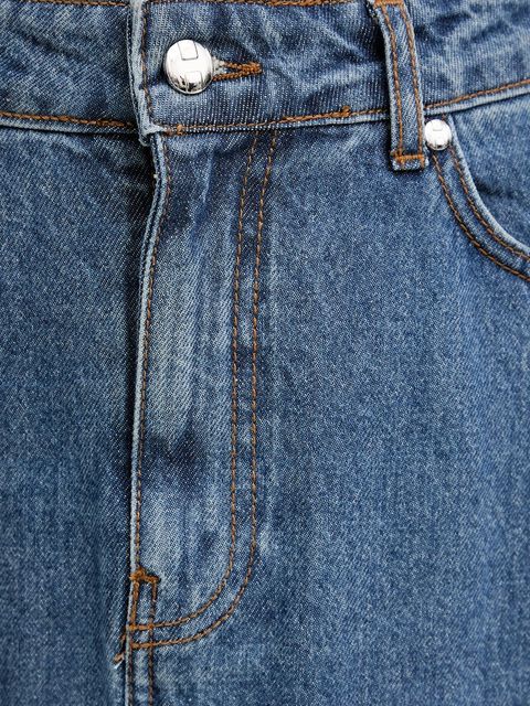 Silvian Heach spódnica jeansowa KEBE kolor niebieski maxi rozkloszowana GPA25142GO