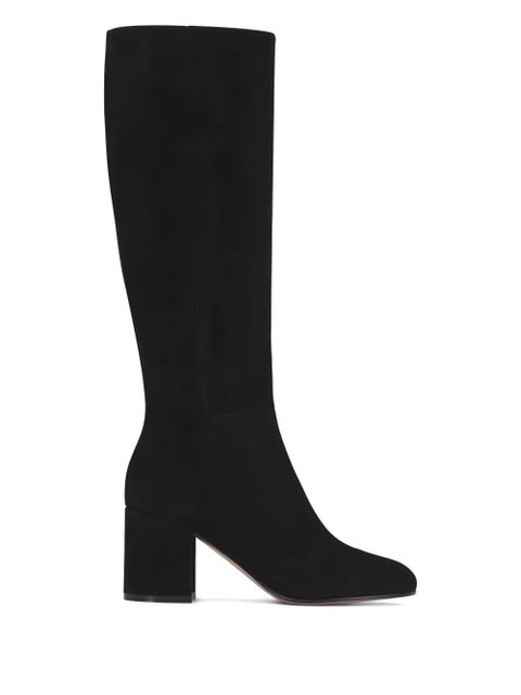 Gianvito Rossi Joelle suede knee-high boots - Black - zdjęcie produktu nr 1