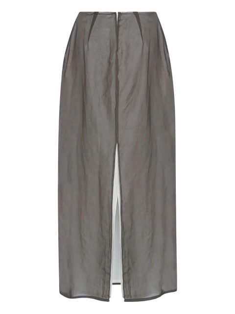 The Row Zaira front-slit maxi skirt - Brown