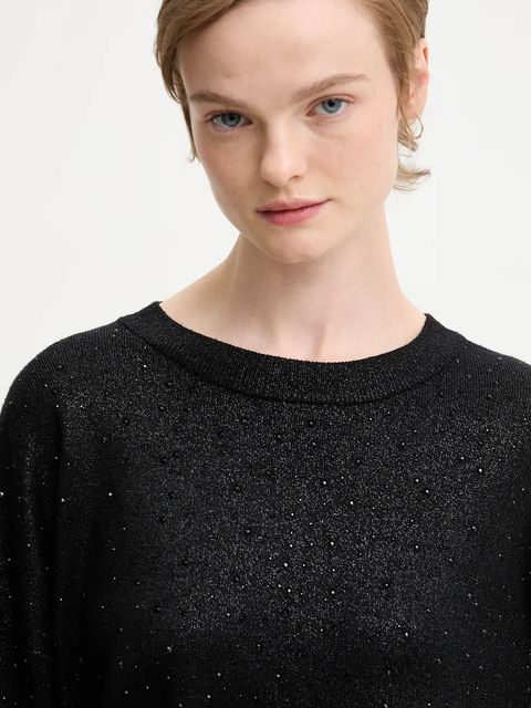 Dkny sweter SWEATERS damski kolor czarny lekki P5MSAY50