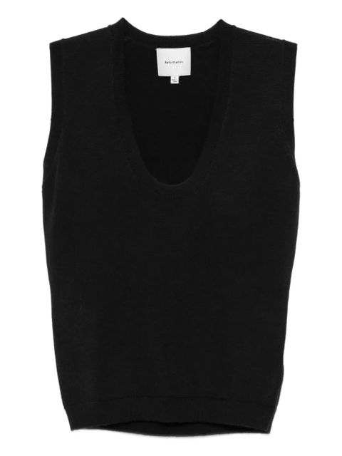 Reformation Marta tank top - Black - zdjęcie produktu nr 1