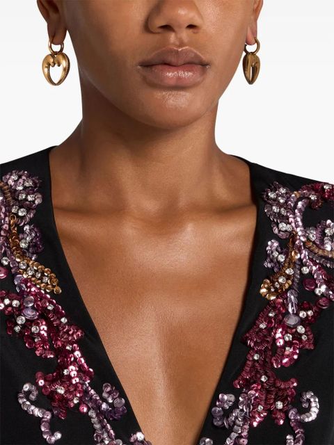 ETRO Paisley Heart earrings - Brown - zdjęcie produktu nr 2