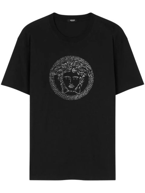 Versace Medusa embellished T-shirt - Black - zdjęcie produktu nr 1