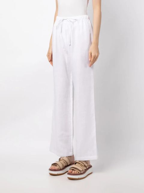 Reformation Olina linen track pants - White