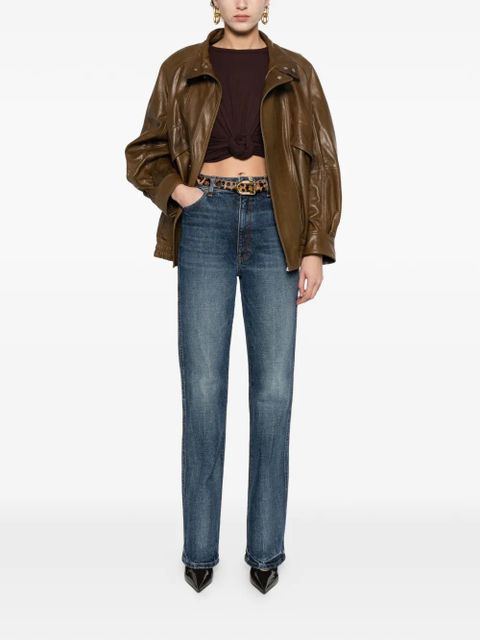 Magda Butrym knot-detail T-shirt - Brown - zdjęcie produktu nr 2