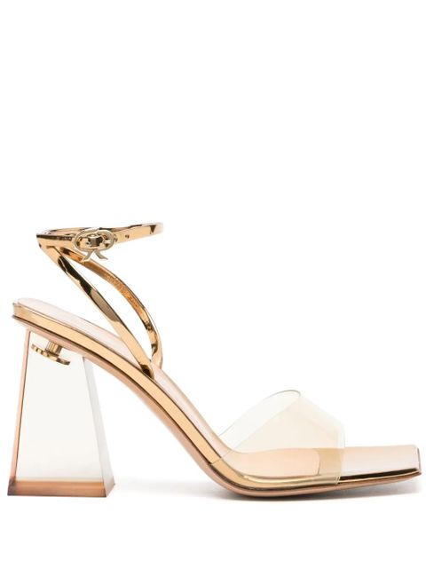 Gianvito Rossi Cosmic 85mm leather sandals - Gold - zdjęcie produktu nr 1