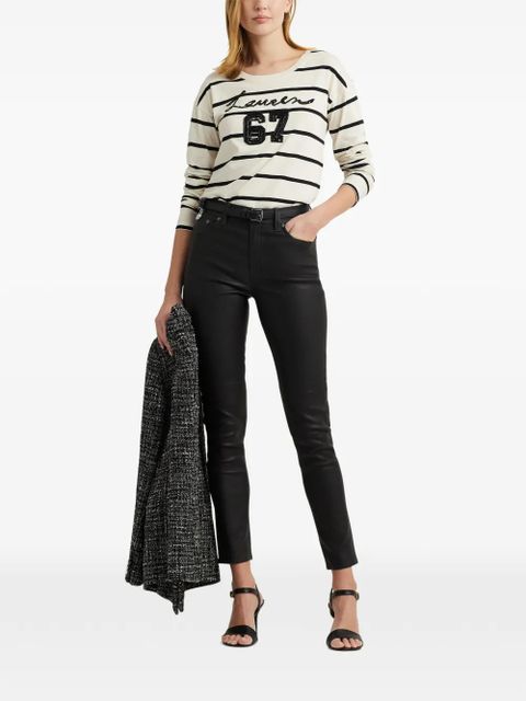 Lauren Ralph Lauren striped long-sleeve T-shirt - Neutrals
