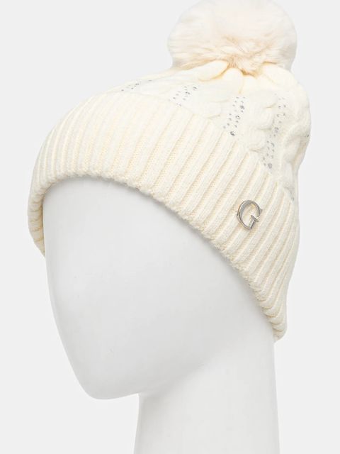 Guess czapka kolor beżowy AW5385 POL01