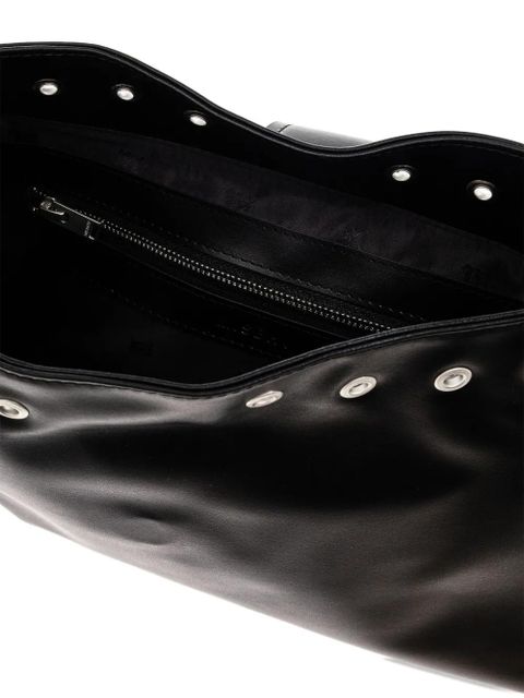 MISBHV studded logo-detail shoulder bag - Black