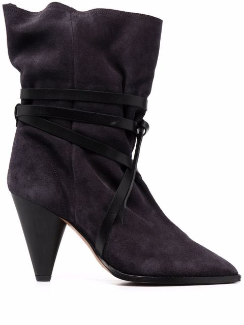 Isabel Marant pointed suede boots - Black - zdjęcie produktu nr 1