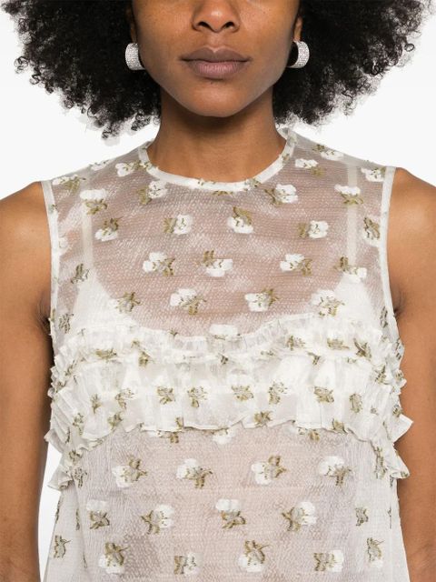 Cecilie Bahnsen Oksana top - White - zdjęcie produktu nr 2