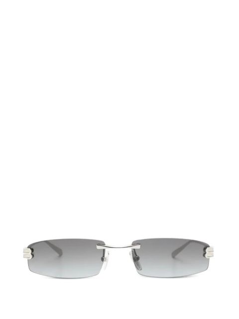 Balenciaga Eyewear Gossip rimless rectangle-frame sunglasses - Silver - zdjęcie produktu nr 1