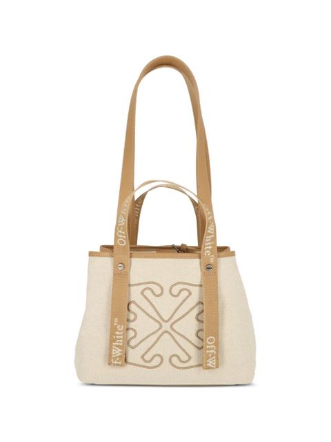 Off-White logo-strap tote bag - Neutrals - zdjęcie produktu nr 1