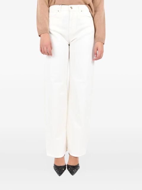 Max Mara logo-patch jeans - White - zdjęcie produktu nr 1