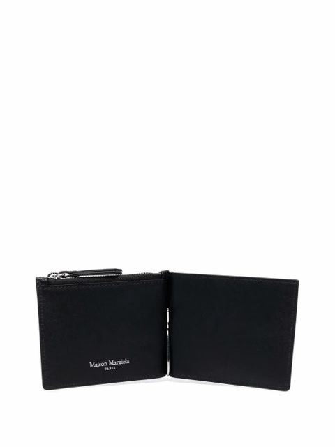 Maison Margiela Four Stitches leather money clip wallet - Black