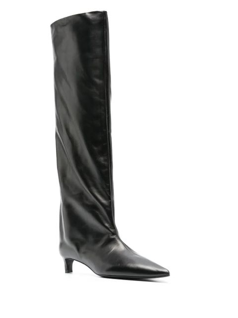 Jil Sander 35mm knee-high boots - Black