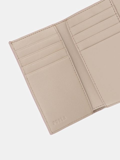 Furla portfel skórzany damski kolor beżowy WP00225.ARE000.2814S
