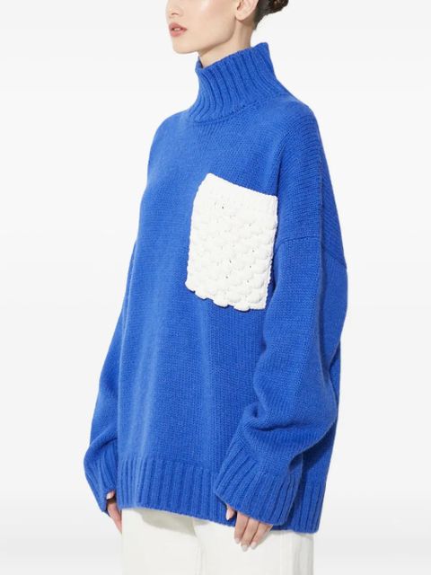 JW Anderson pocket turtleneck sweater - Blue