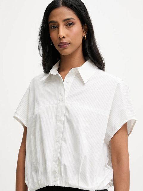 Answear.LAB koszula damska kolor biały relaxed z kołnierzykiem klasycznym - zdjęcie produktu nr 1