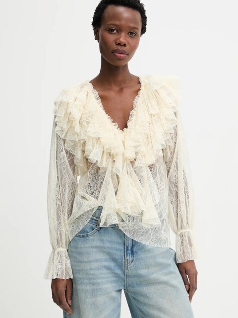 Answear.LAB bluzka damska kolor beżowy