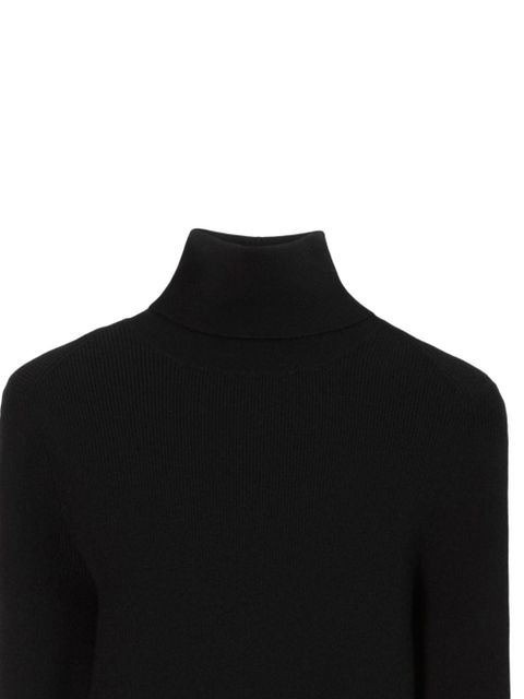 Burberry Equestrian Knight wool-blend roll-neck jumper - Black - zdjęcie produktu nr 2
