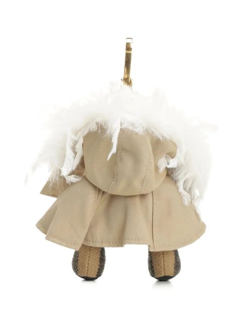 Burberry plush teddy bear keychain - Neutrals - zdjęcie produktu nr 2