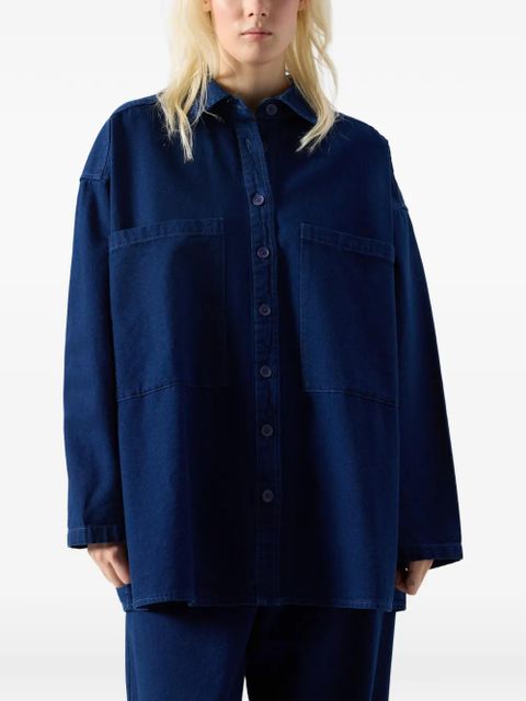 American Vintage Comow chest-pocket shirt - Blue
