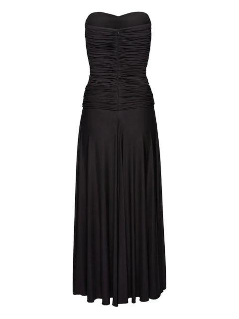 Magda Butrym strapless ruched dress - Grey