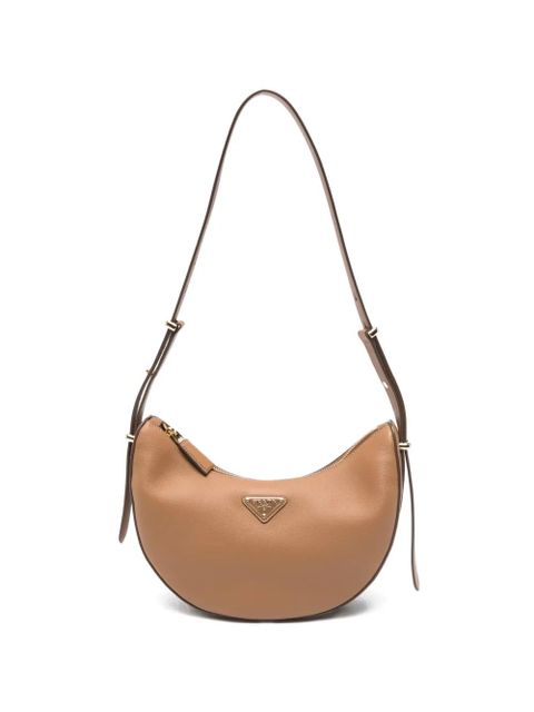 Prada logo-plaque shoulder bag - Neutrals - zdjęcie produktu nr 1